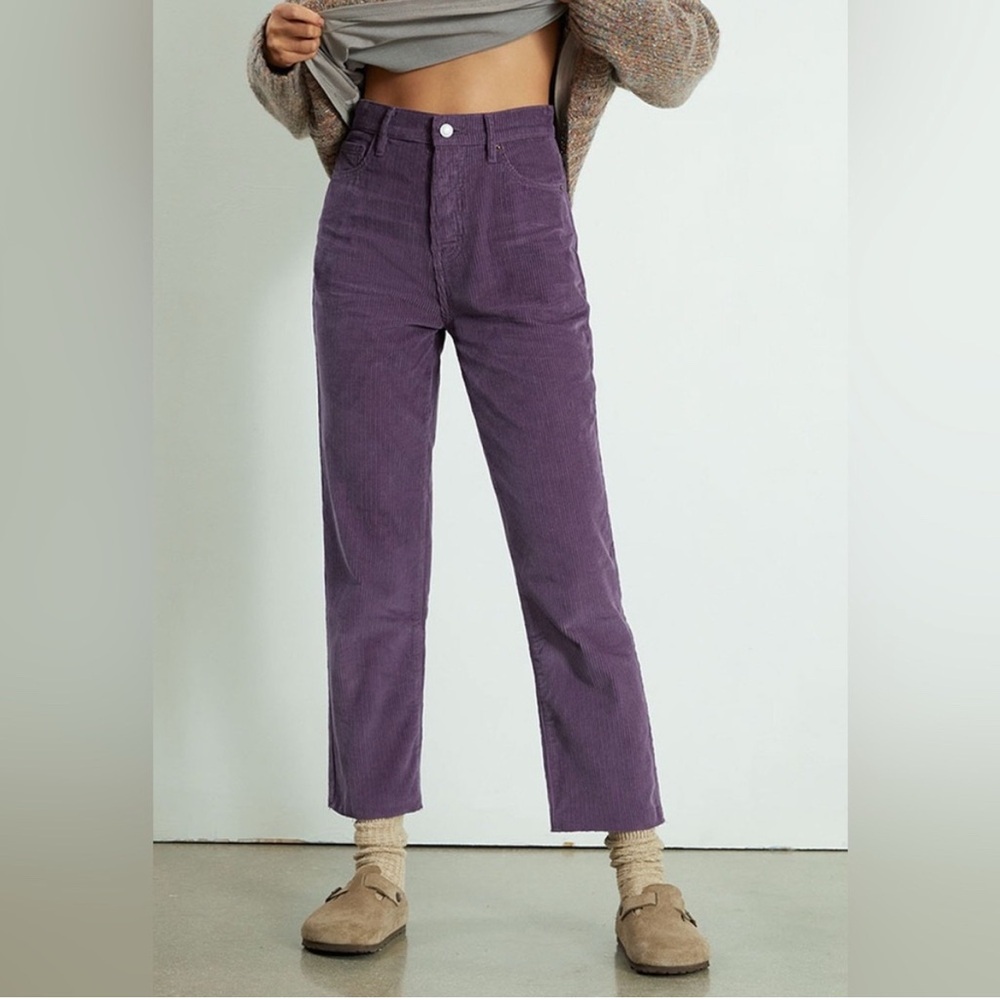 PacSun High Waisted Purple Corduroy Pants